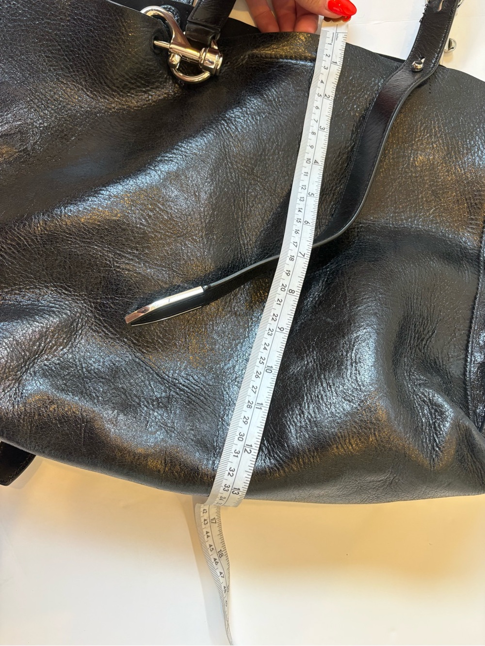 Rebecca Minkoff Black Leather Tote Bag - Picture 11 of 15